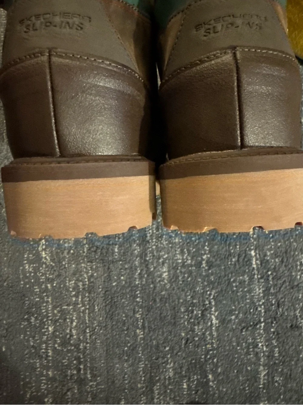 Skechers / John Deere Men's Sergeants Slip-Ins Chocolate Work Boots Size 10 US